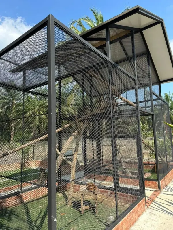 Large walk-in aviary
